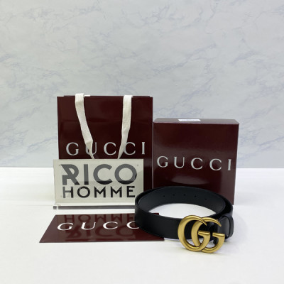 9찌 더블G 버클 가죽벨트