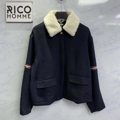 톰*라운 시어링 카라 암밴드 벨 슬리브 울 자켓 (PREMIUM)