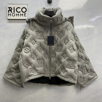 루이B통 오버핏 모노그램 보이후드 푸퍼 패딩 (1:1 HIGH PREMIUM)