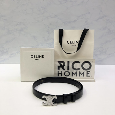 CEL*NE 트리옴페 카프스킨 벨트 블랙