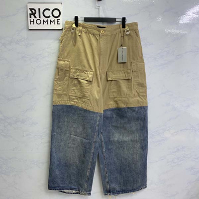 발렌시A가 패치워크 데님 바지 (1:1 HIGH PREMIUM)