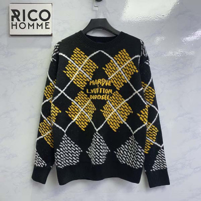 루이B통 다미에 아가일 울 블렌드 풀오버 니트 스웨터 (1:1 HIGH PREMIUM)