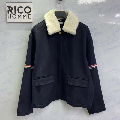 톰*라운 시어링 카라 암밴드 벨 슬리브 울 자켓 (PREMIUM)