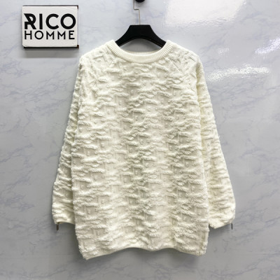 D올 오블리크 사이드 슬리브 지퍼 니트 스웨터 (PREMIUM)