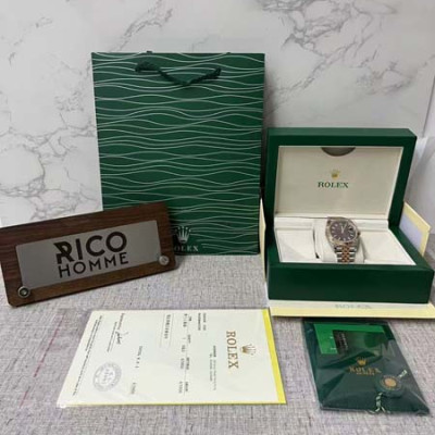 롤*스 데이저스트 로즈골드 초코 인덱스 41mm 쥬빌레 콤비 1:1 최상급 (싱크 99.8%)