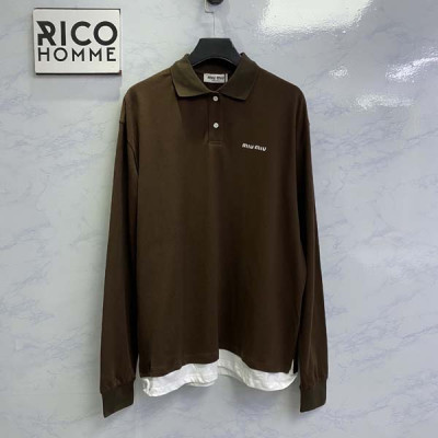 미*미* 피케 저지 폴로 오버핏 롱 슬리브 티셔츠 (1:1 HIGH PREMIUM)