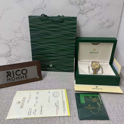 롤*스 데이저스트 옐로우 모티브 인덱스 41mm 쥬빌레 콤비 1:1 최상급 (싱크 99.8%)