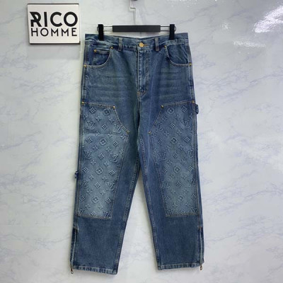 루이B통 워크웨어 데님 자켓 & 팬츠 세트 (PREMIUM)