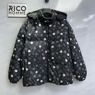 루이B통 X YK 모노그램 페인팅 도트 구스다운 패딩 (1:1 HIGH PREMIUM)