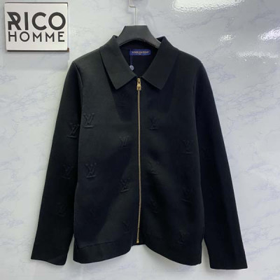 루이B통 엠보스드 테크니컬 울 니트 블루종 자켓 (1:1 HIGH PREMIUM)