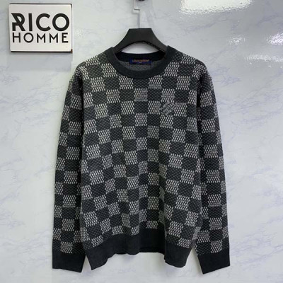 루이B통 다미에 울 크루넥 니트 스웨터 (1:1 HIGH PREMIUM)