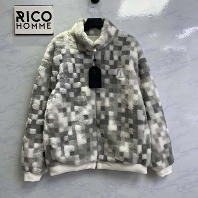 루이B통 다미에 카모플라주 플리스 블루종 자켓 (1:1 HIGH PREMIUM)