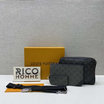 루이B통 트리오 소가죽 메신저백 (리얼공장)