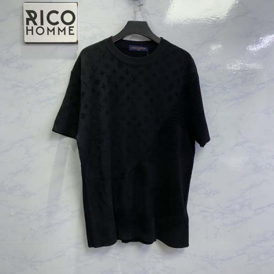 루이B통 그래픽 자카드 크루넥 반팔 티셔츠 (1:1 HIGH PREMIUM)