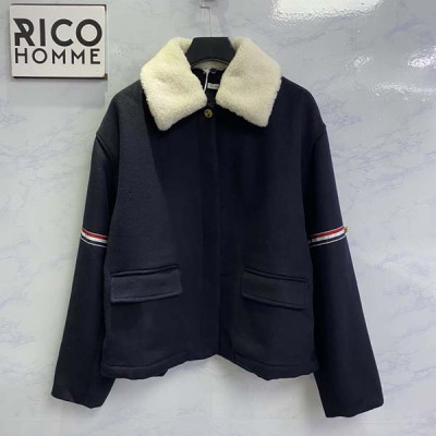 톰*라운 시어링 카라 암밴드 벨 슬리브 울 자켓 (PREMIUM)