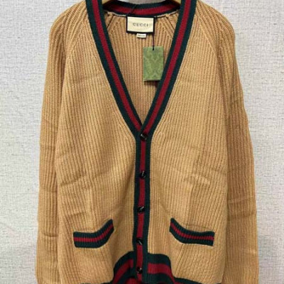 남녀공용 9찌 웹 디테일 브이넥 버튼업 브라운 가디건 (1:1 HIGH PREMIUM)