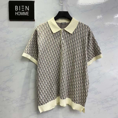 D올 오블리크 폴로 카라 셔츠 (PREMIUM)