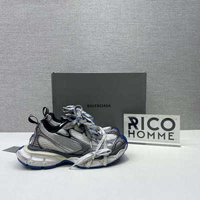 발렌시A가 3XL 트레이너 스니커즈 실버(블루)