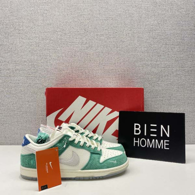 K*SINA X N*KE 덩크로우 넵튠 그린 로드사인