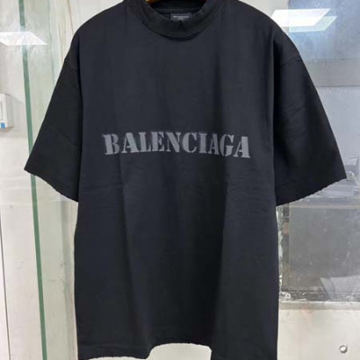 발렌시A가 스텐실 타입 반팔 티셔츠 (1:1 HIGH PREMIUM)