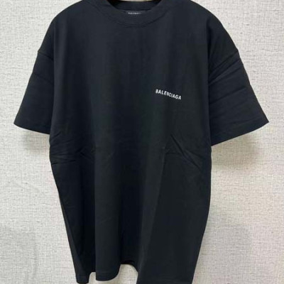 발렌시A가 백로고 프린트 크루넥 반팔 티셔츠 (1:1 HIGH PREMIUM)