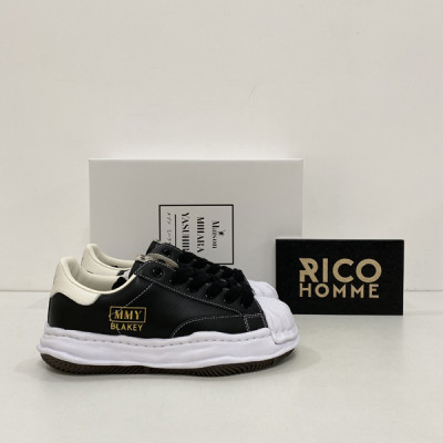 메종 미하라 야S히로 블레이키 OG 로우 탑 스니커즈 블랙