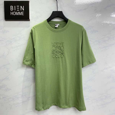 로E베 크루넥 에너그램 로고 자수 반팔 티셔츠 (PREMIUM)