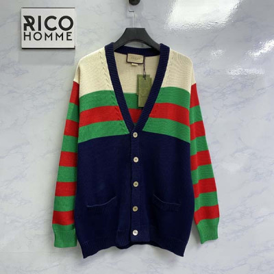 9찌 스트라이프 브이넥 버튼업 가디건 (1:1 HIGH PREMIUM)