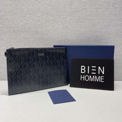 D올 다이아몬드 캔버스 클러치 백 (3color)