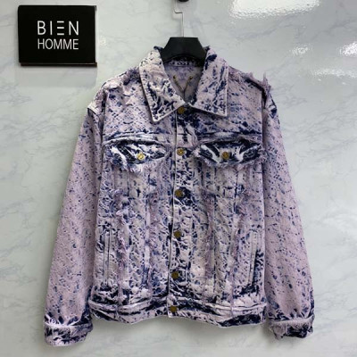 루이B통 프린지드 모노그램 보이후드 데님 자켓 (1:1 HIGH PREMIUM)