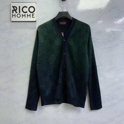 9찌 GG 그라데이션 울 자카드 가디건 (1:1 HIGH PREMIUM)