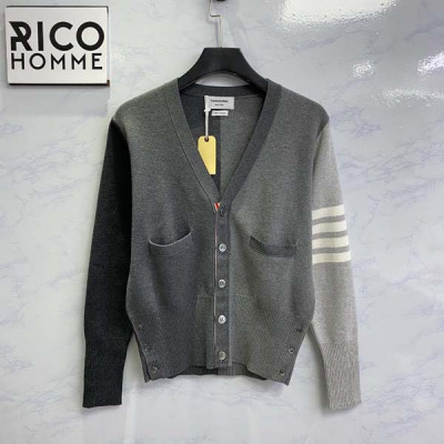 톰*라운 펀 믹스 캐시미어 그레이 배색 가디건 (PREMIUM)