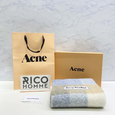 ACN 체크 울 프린지 스카프 (PREMIUM)