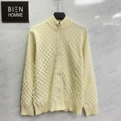 루이B통 다미에 울 지퍼 가디건 (PREMIUM)