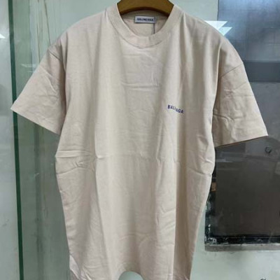 발렌시A가 백로고 프린트 크루넥 반팔 티셔츠 (1:1 HIGH PREMIUM)