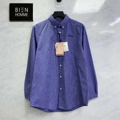 미*미* 블루 체크 셔츠 (1:1 HIGH PREMIUM)