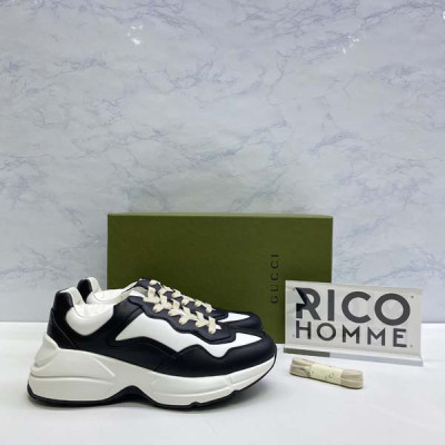 9찌 라이톤 스니커즈 블랙&화이트 (카프스킨)