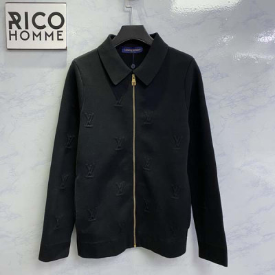 루이B통 엠보스드 테크니컬 울 니트 블루종 자켓 (1:1 HIGH PREMIUM)