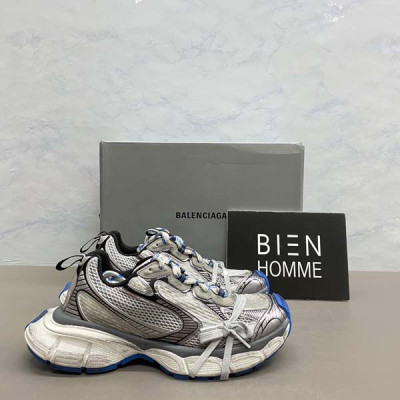 발렌시A가 3XL 트레이너 스니커즈 실버(블루)