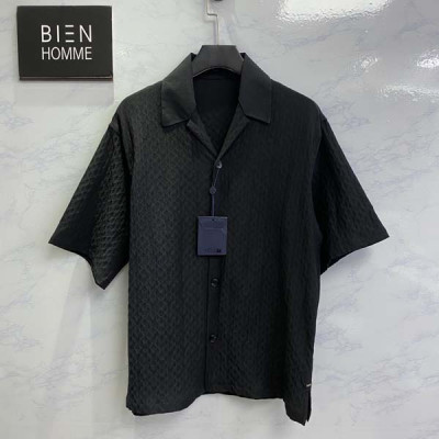 루이B통 모노그램 실크 블렌드 반팔 셔츠 (1:1 HIGH PREMIUM)