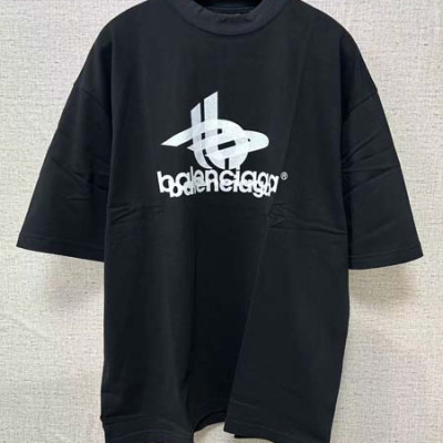 발렌시A가 레이어드 스포츠 프린트 반팔 티셔츠 (1:1 HIGH PREMIUM)