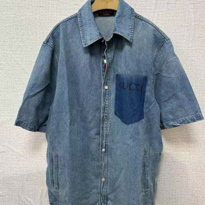 9찌 워시드 데님 셔츠 & 쇼트 팬츠 (1:1 HIGH PREMIUM)