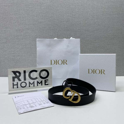 D올 우먼스 새들 가죽 벨트