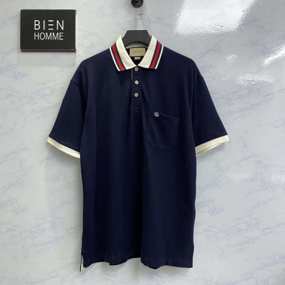 9찌 더블GG 스몰로고 폴로 반팔 셔츠 (1:1 HIGH PREMIUM)