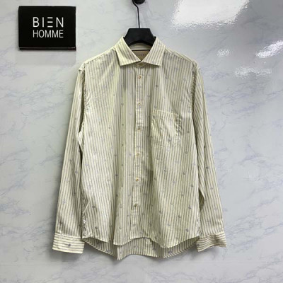 9찌 GG 스트라이프 쿠페 코튼 셔츠 (PREMIUM)