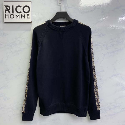 D올 오블리크 인서트 양모 스웨터 (PREMIUM)