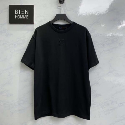 루이B통 엠보스드 LV로고 반팔티셔츠 (1:1 HIGH PREMIUM)