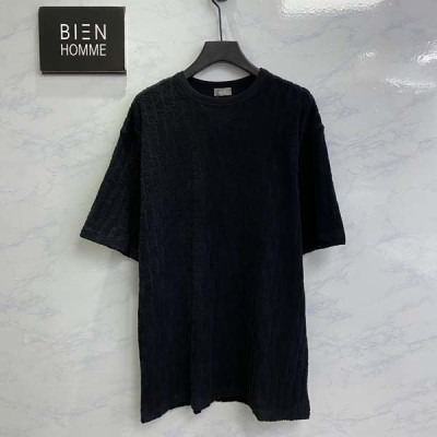 D올 오블리크 자카드 테리 반팔 티셔츠 (PREMIUM)