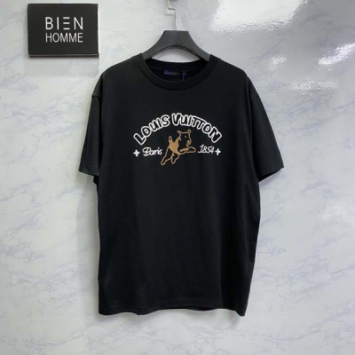루이B통 점핑독 엠브로이더드 반팔 티셔츠 (PREMIUM)