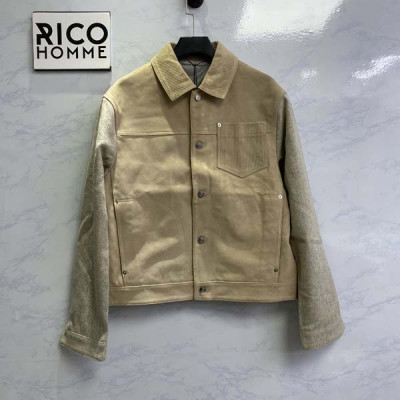 D올 2024FW 소가죽 스티치 울 자켓 (1:1 HIGH PREMIUM)